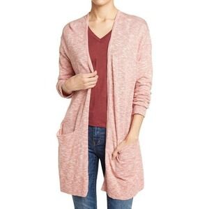 Madewell Summer‎ Ryder Lightweight Cardigan Sweater Marled Rose Women's XS